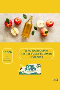 Tast de pomes i sidra de l'Empordà